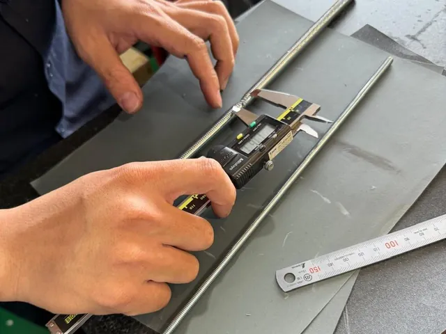 Massprüfung mit dem Messschieber